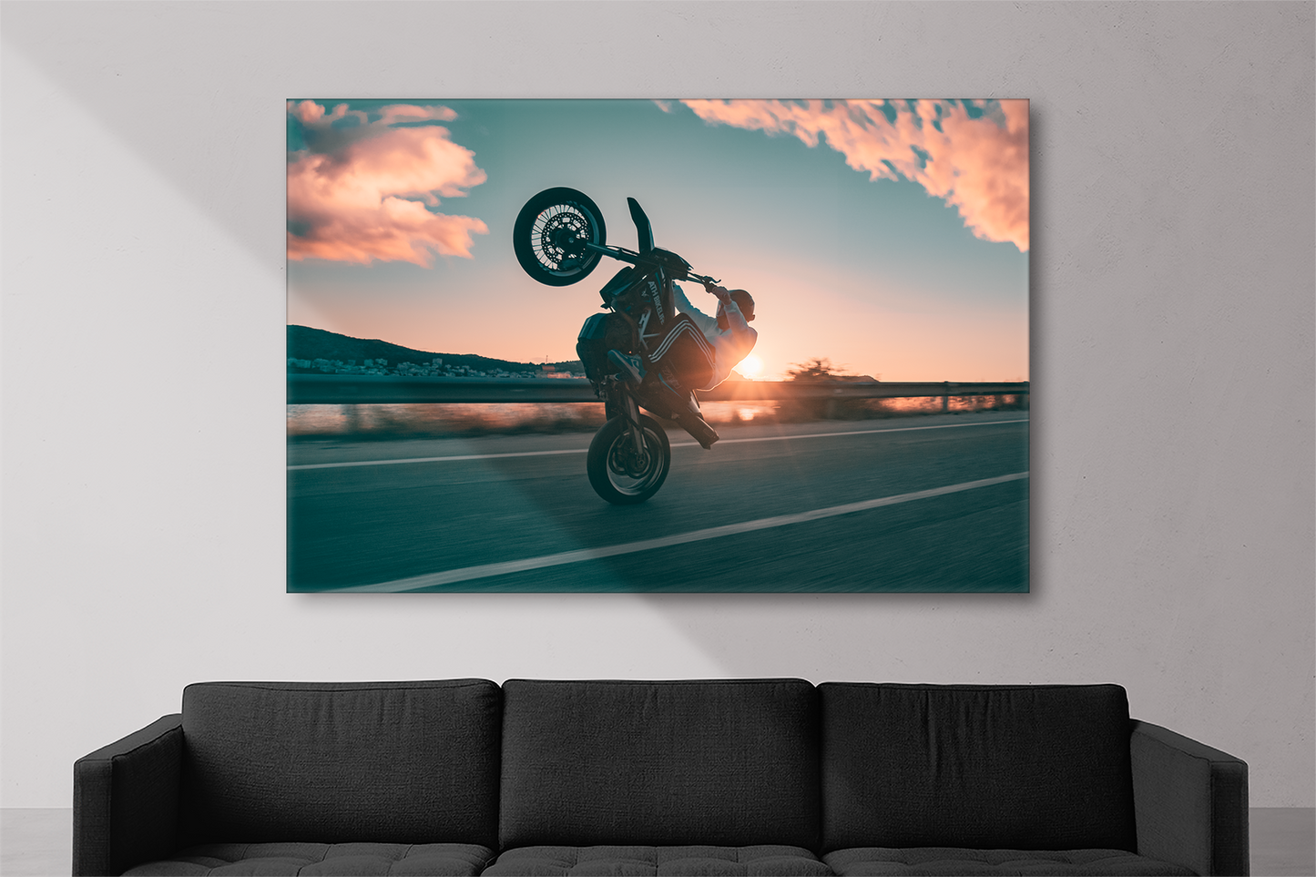 Sunset Wheelies - Canvas - Rehvb