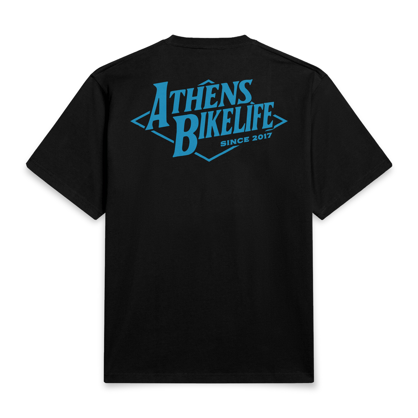 Ath Bikelife Tee - Sky Blue Black