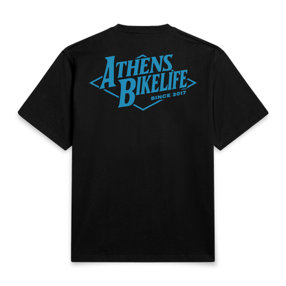Ath Bikelife Tee - Sky Blue Black