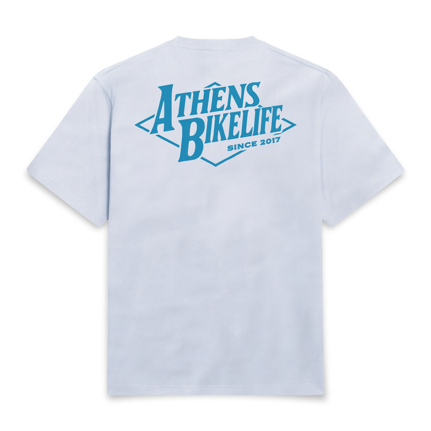 Ath Bikelife Tee - Sky Blue White