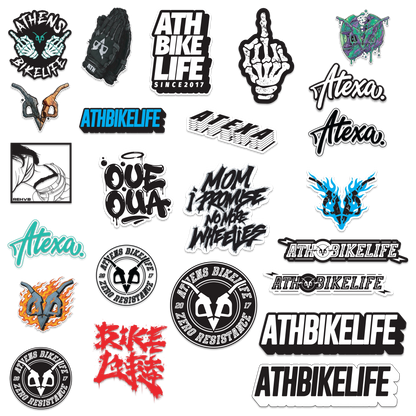 Ath Bikelife - Premium Sticker Pack (24 Pieces)
