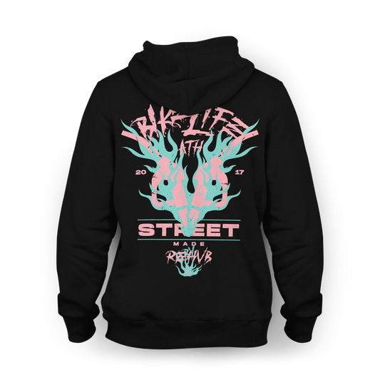 Ath Bikelife Hoodie - Burned Pink